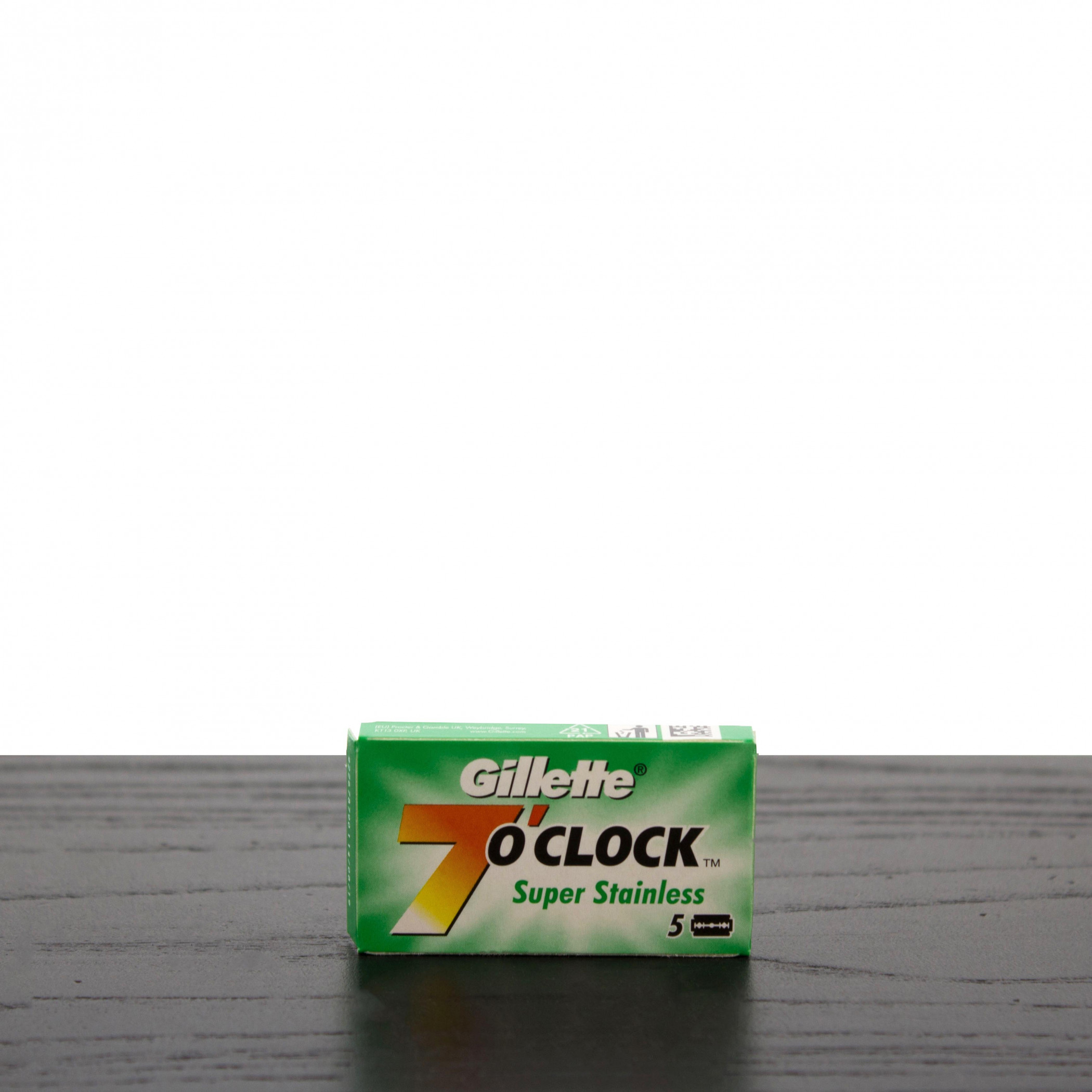 Product image 0 for Gillette 7 O'Clock Super Stainless Double Edge Razor Blades, Green